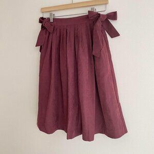 Angelus Flared Skirt Suede Side Ribbon